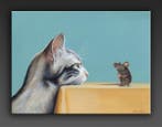 Gala - Mouse & cat painting ~Face to face~