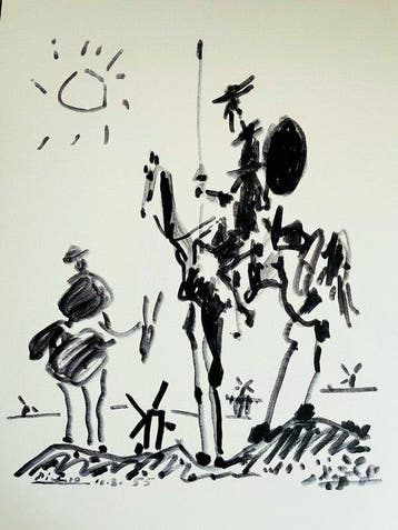 Pablo Picasso (1881-1973) - Don quichotte
