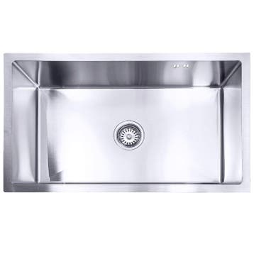 Lendo Online Spoelbak 74×44 cm RVS Zilver – Inbouw &amp; Opbouw, Huis en Inrichting, Verzenden, Nieuw