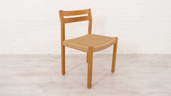 Eetkamerstoel Møller | Model 401 | Papercord | Afwerking, Huis en Inrichting, Stoelen, Ophalen of Verzenden