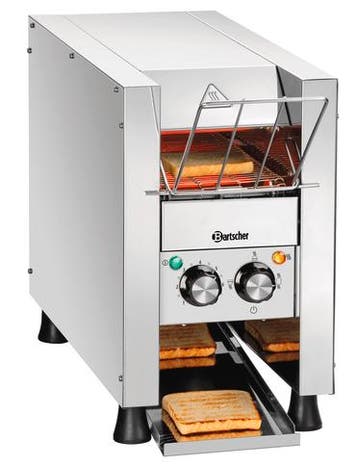 Bartscher Doorlooptoaster Mini | RVS | 230V | 655x235395 mm, Verzenden, Nieuw in verpakking
