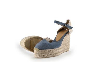Castaner Sleehakken in maat 38 Blauw, Schoenen met hoge hakken, Gedragen, Castaner, Verzenden