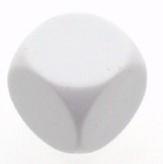 Grote Blanco Dobbelstenen 22mm - Wit (10 stuks) |, Hobby en Vrije tijd, Gezelschapsspellen | Bordspellen, Verzenden, Nieuw