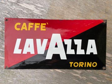 Lavazza - Emaille bord - Lavazza Koffie emaillebord, 60 cm,