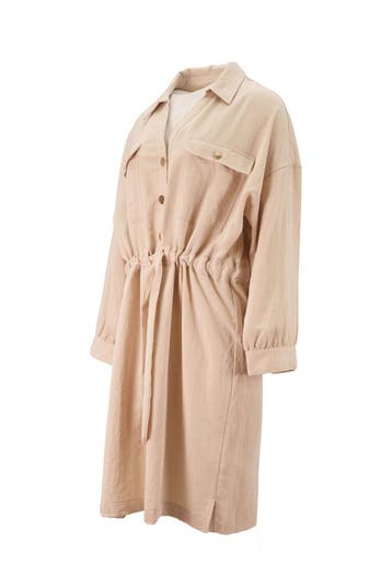 Esqualo Jurk in maat 44 Beige, Esqualo, Verzenden, Zo goed als nieuw, Beige