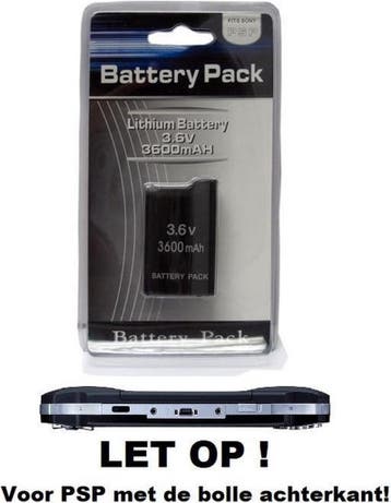 Batterij accu voor PSP 1000 serie 3600mAh, Nieuw