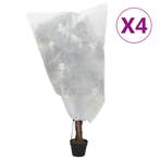 vidaXL Plantenhoezen met trekkoord 4 st 70 g/m² 0,8x1 m, Verzenden, Nieuw