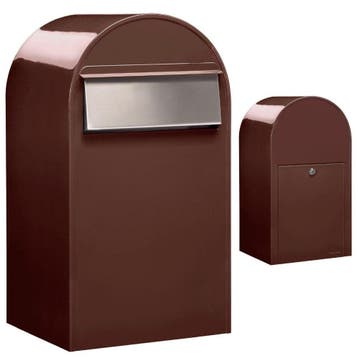Brievenbus Bobi Grande B (back) - donkerbruin, Verzenden, Nieuw