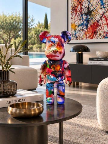 michele socionovo - Bearbrick Amour Abstrait, Antiek en Kunst