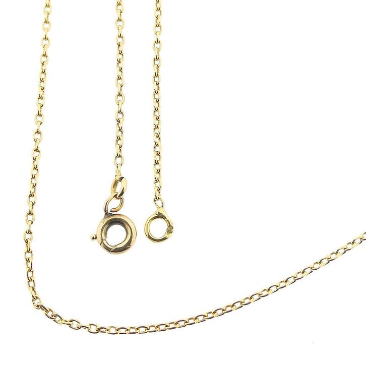 18 Krt. Gouden anker schakelketting., Sieraden, Tassen en Uiterlijk, Kettingen, Goud, Gebruikt, Goud, Ophalen of Verzenden