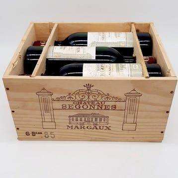 1985 Chateau Segonnes - Margaux - 6 Flessen (0.75 liter), Nieuw