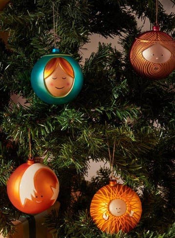 Marcello jori - Kerstballen Alessi (10) - geblazen glas -, Nieuw