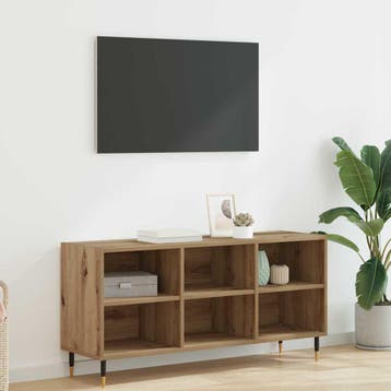 vidaXL TV-kast 103,5 x 30 x 50 cm Artisan Eiken Bewerkt hout, Minder dan 50 cm, Verzenden, Nieuw, Minder dan 100 cm