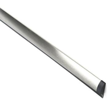 Dorpelstrip | Ellen |  1 meter (Kunststof lip, RVS), Verzenden, Nieuw