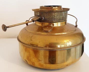 Kachel - Messing - Antieke kachel