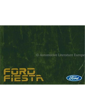 1985 FORD FIESTA INSTRUCTIEBOEKJE NEDERLANDS