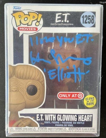 E.T. - Henry Thomas - Autograph & Inscription - Funko Pop -
