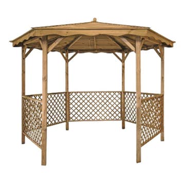 Tuinpaviljoen Zeshoekige Pergola Lora 320 x 245 cm, Verzenden, Nieuw