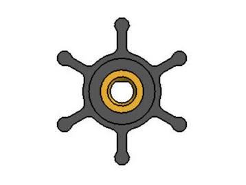 Impeller Yanmar 1GM- 1GM10 - 128176-42090 - 128176-42080, Ophalen of Verzenden, Nieuw, Motor en Techniek, Zeilboot of Motorboot