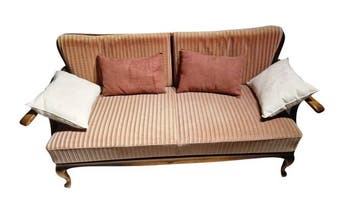 Settle (zitbank met hoge leuning) - Walnoot
