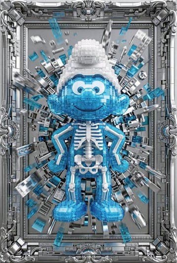 Artxlife - Lego Smurf Chrome X-Ray Icon, Nieuw