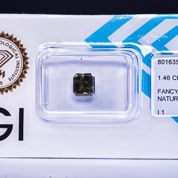 Zonder minimumprijs - 1 pcs Diamant (Natuurlijk gekleurd) -, Nieuw