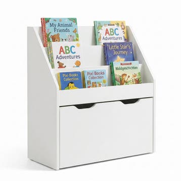 Kinderrek Sirlstalo op wielen 70x63x30 cm wit [en.casa], Verzenden, Nieuw