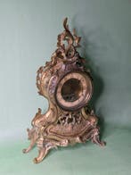 Klok - Rococo-Stijl Pendule - Messing - 1910-1920 - Zwaar