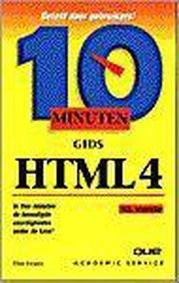 HTML 4 / NL / 10 minuten gids 9789039509050 T. Evans, Verzenden, Zo goed als nieuw, T. Evans