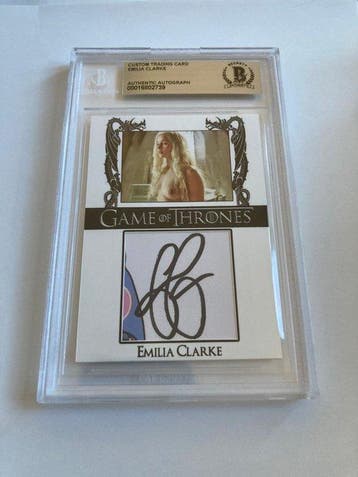 Game of Thrones - Emilia Clarke - Signed Trading Card -, Nieuw