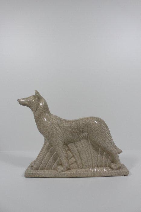 A.M.C. - Beeld, Hond - 32 cm - Aardewerk, Antiek en Kunst, Kunst | Designobjecten