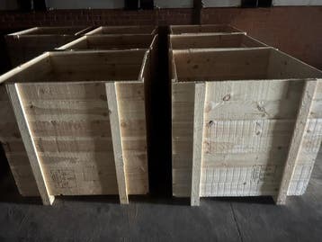 Zware houten kist, exportkist, boxpallet, houten krat, Ophalen, Nieuw