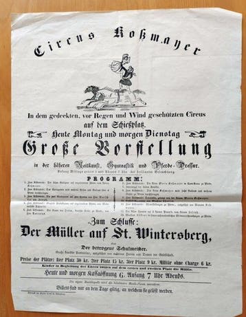 Circus Koßmayer auf dem Schießplatz - 1855