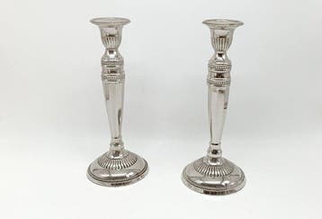 Kaarsenhouder (2) - Verzilverd