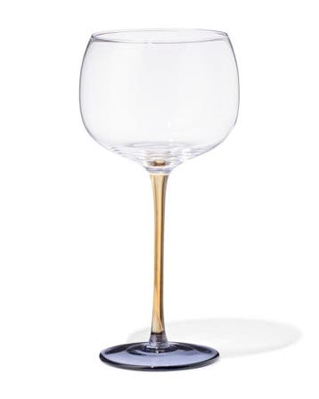 HEMA Wijnglas 380ml glas geel met blauw 2+1 gratis, Verzamelen, Glas en Borrelglaasjes, Verzenden, Nieuw
