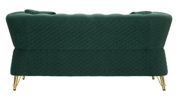 BANK EMY GROEN MET KUSSENSCM 162X83X76, Ophalen of Verzenden, Nieuw