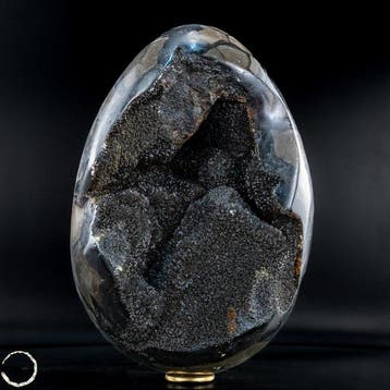 Septarien calciet geode ei – monumentaal luxeobject uit