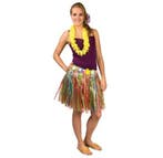 Hawaiirok kort multicolor, Kleding | Dames, Carnavalskleding en Feestkleding, Verzenden, Nieuw