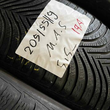 2 x Michelin Alpin 5 205-55-19 Winterbanden 5,5mm, 19 inch, Gebruikt, Band(en), Personenwagen