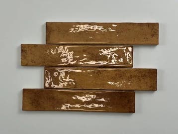 Wandtegel Ragno Kalon Handvorm Terracotta Glans 5x25, Doe-het-zelf en Verbouw, Nieuw, 20 tot 40 cm, 10 m² of meer, Wandtegels
