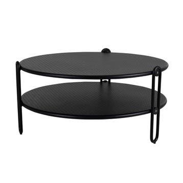 *WOONWINKEL* Lavis Amin Grote Ronde Salontafel Buiten Zwart, Verzenden, Nieuw