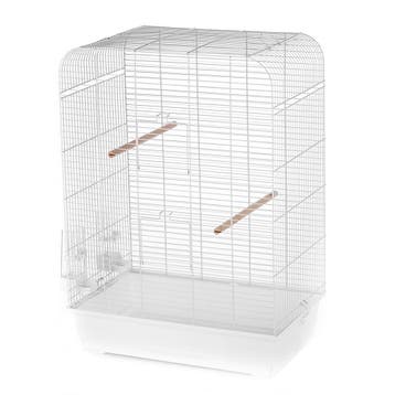 Vogelkooi Duvo Nina Wit – Parkietenkooi met 2 Deuren aan.., Verzenden, Nieuw, Overige materialen, Vogelkooi