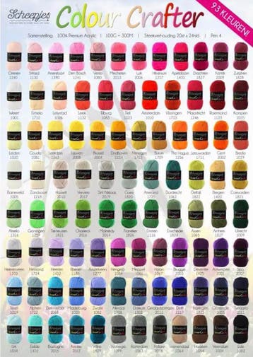 Scheepjes Colour Crafter -Voordeligste van NL- Op voorraad, Verzenden, Nieuw, Breien of Haken, Wol of Garen