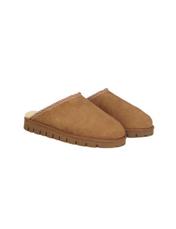 Texelana pantoffel schapenvacht Premium Slipper Edge - Bruin, Texelana, Verzenden, Nieuw, Bruin