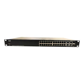 Cisco SG300-28P 28-poorts Gigabit PoE Managed Switch | Re..., Computers en Software, Netwerk switches, Verzenden, Refurbished
