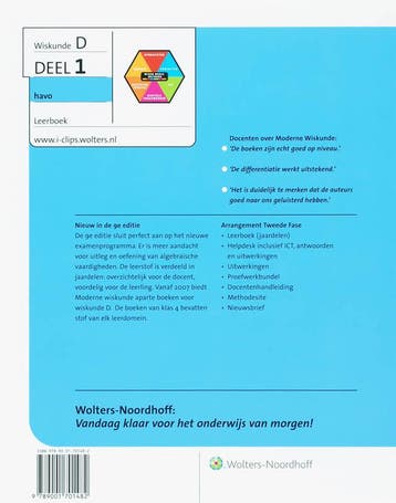 Moderne Wiskunde 1 havo D 9789001701482 J. Bouw, Boeken, Verzenden, Zo goed als nieuw, J. Bouw