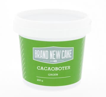 BrandNewCake Cacaoboter gekleurd Groen 200g, Verzenden, Nieuw
