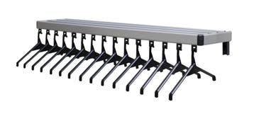 Wand Garderoberrek inclusief hangers Aluminium 10 haken 6..., Verzenden, Nieuw in verpakking
