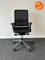 Gispen Zinn bureaustoel - 4D Armleggers - Zwart Leer, Werkplek, Ophalen of Verzenden, Gebruikt, Stoel