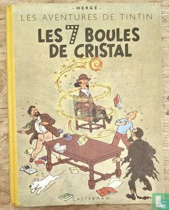 Kuifje - Les 7 boules de cristal - 1948, Boeken, Eén stripboek, Verzenden, Gelezen, Remi, Georges.